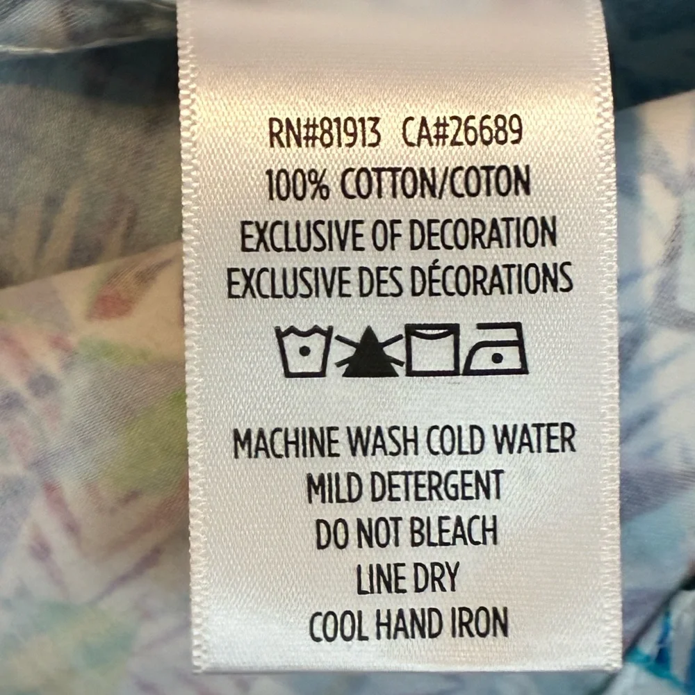 ROBERT GRAHAM Abstract Print Classic Fit Short Sleeve Button Front Shirt 2XL - Picture 8 of 9